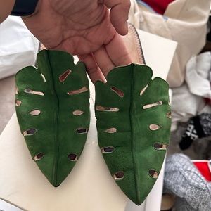 Charolette Olympia banana leaf sandals (comes with box and dust bag)